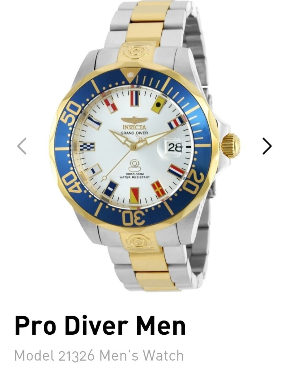 Invicta Grand Diver Automatic Watch 47mm Model #21326